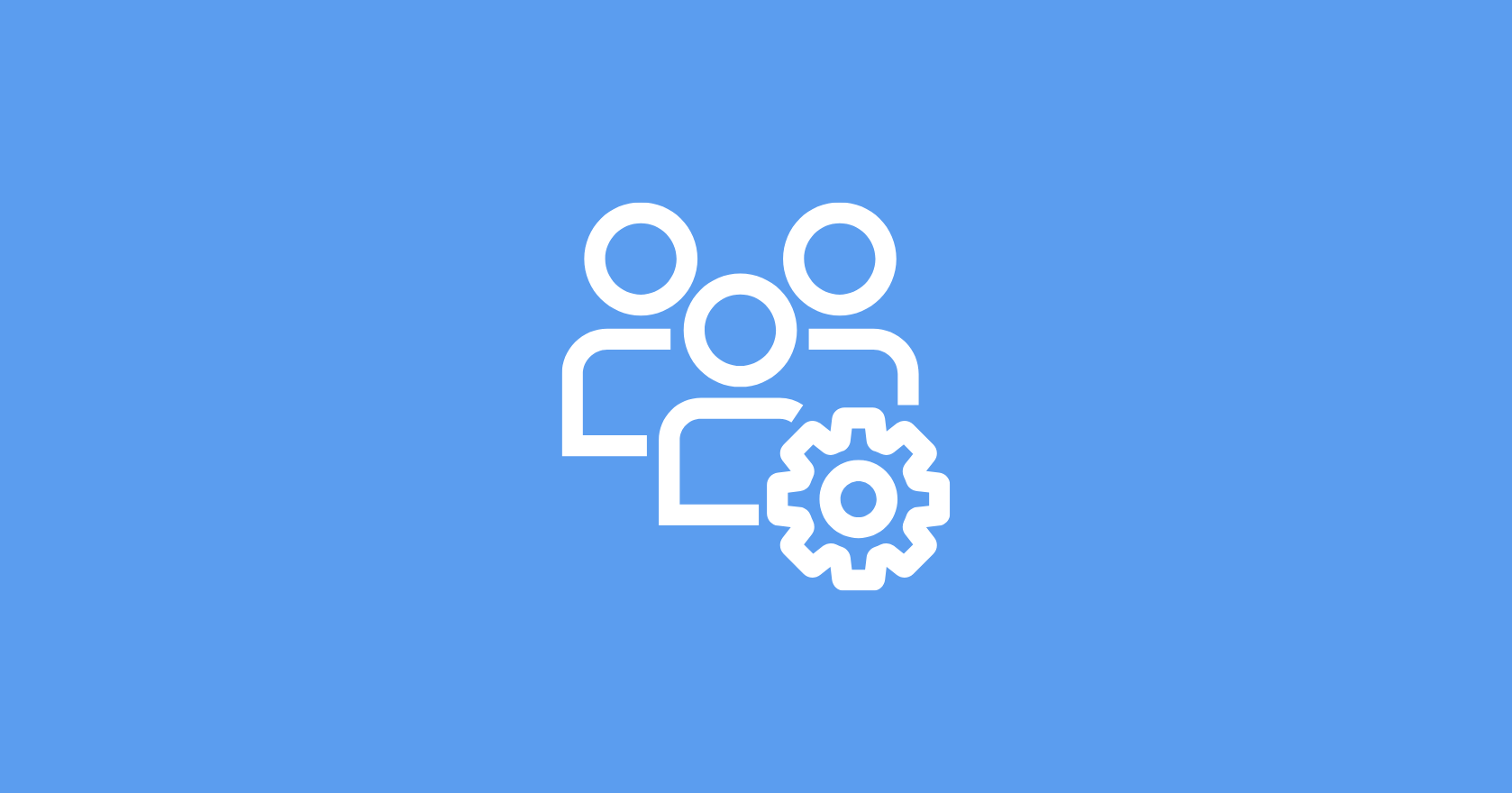 Symbol für die Verwaltung durch die Organisation